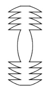 Fresnel ball-edge lens